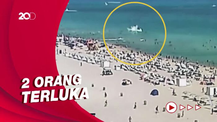 Ngeri! Rekaman Helikopter Jatuh di Lepas Pantai Miami