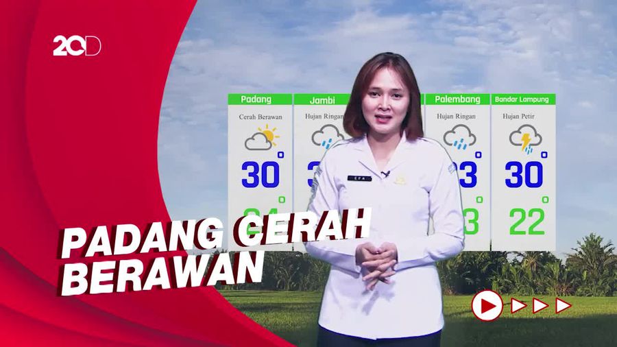 Sebagian Besar Wilayah Berpotensi Hujan, Jakarta Berawan