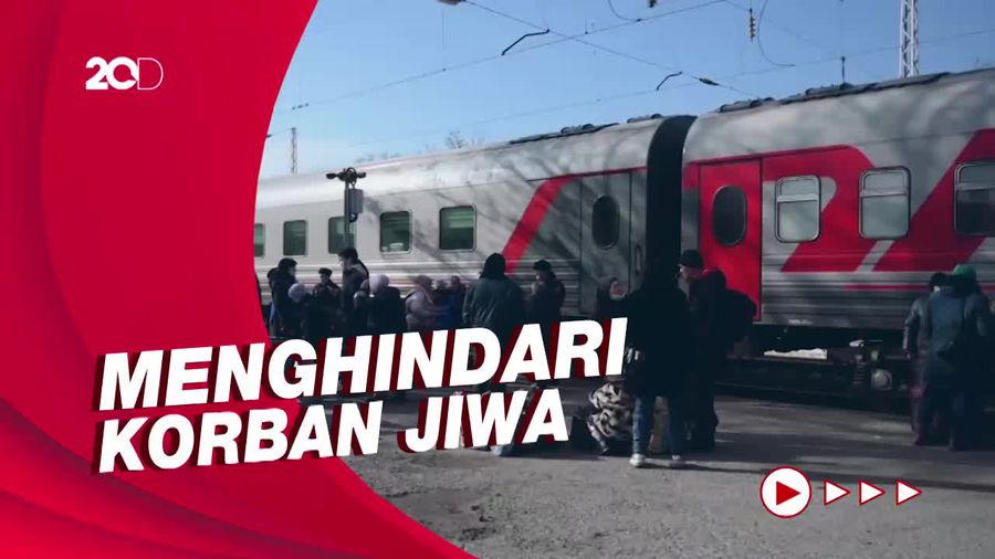 Ratusan Ribu Warga Ukraina Mengungsi ke Rusia