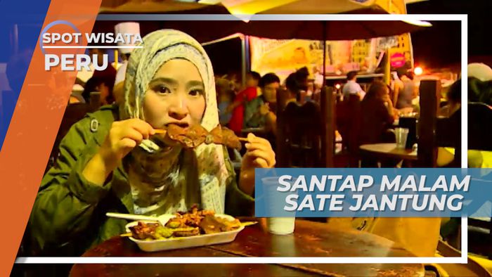 Sate Jantung ala Alameda Chabuca Granda, Kuliner Malam Peru