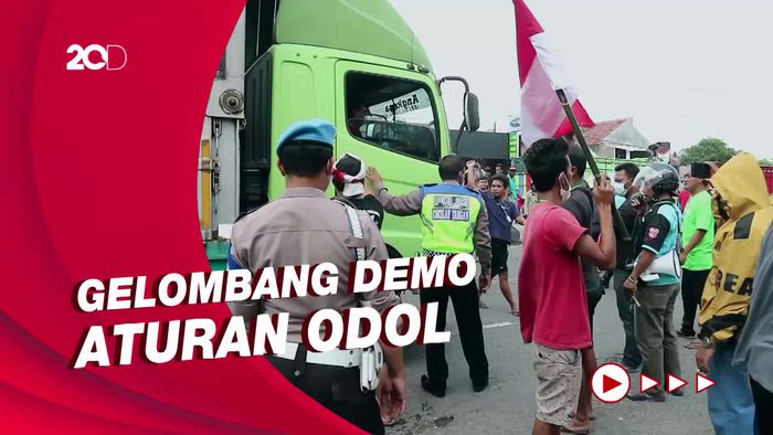 Gelombang Demo Ratusan Sopir Truk, Tuntut Aturan ODOL Direvisi