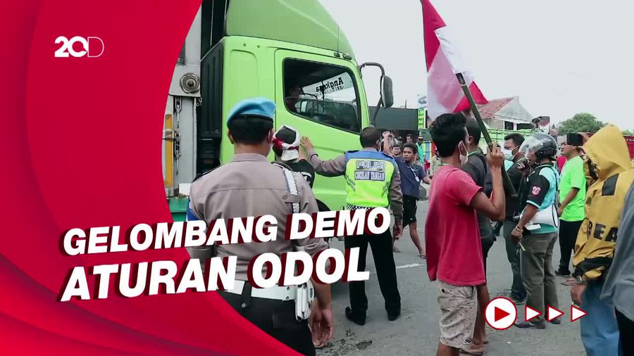 Gelombang Demo Ratusan Sopir Truk, Tuntut Aturan ODOL Direvisi