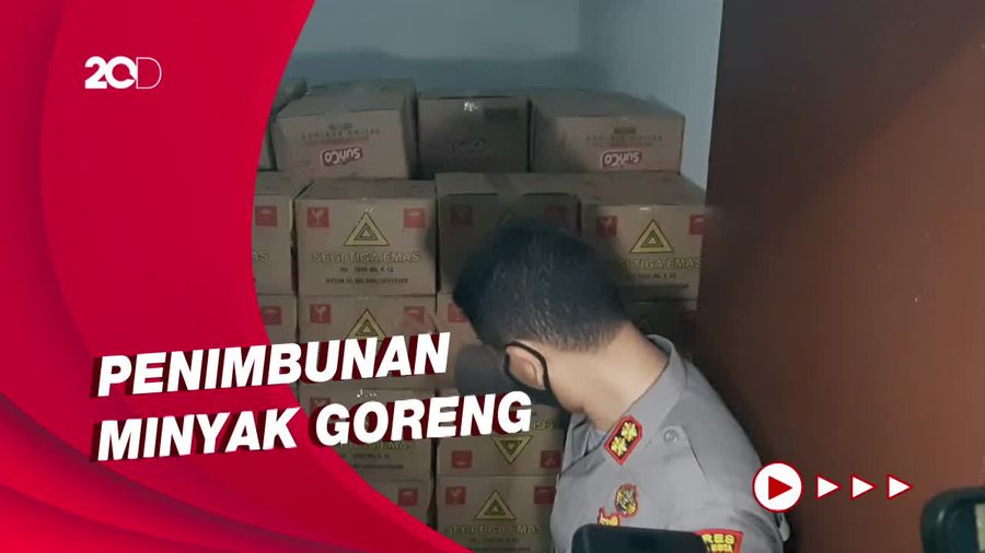 Penampakan 9.600 Liter Minyak Goreng yang Ditimbun di Rumah Pasutri di Serang