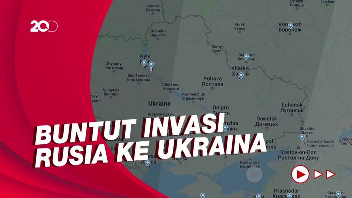 Penampakan Pesawat-pesawat Sipil Hindari Langit Ukraina-Rusia