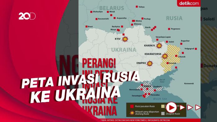 Dari Kiev hingga Kramatorsk, Ini Daerah di Ukraina yang Diserang Rusia