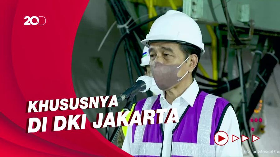 Luncurkan TBM MRT Jakarta Fase 2A, Jokowi: Transportasi Modern Harus Lanjut