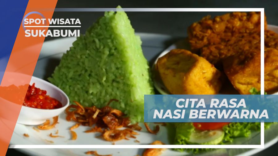 Santap Siang, Gurih Nikmat Nasi Uduk Berwarna Ungu yang Unyu-unyu, Sukabumi