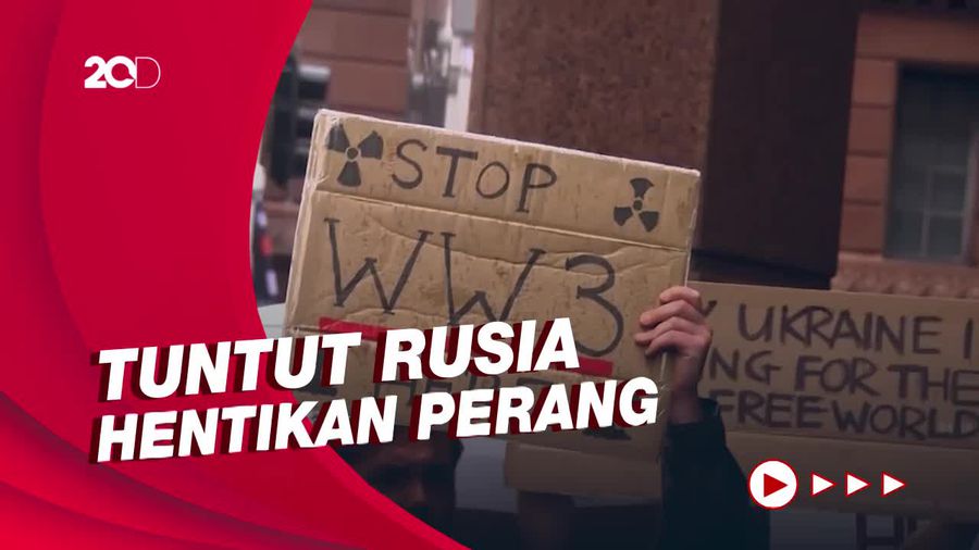 Aksi Protes Serangan Rusia ke Ukraina Muncul di Australia dan Selandia Baru