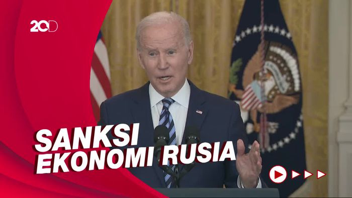 Biden Makin Ngamuk, AS Sanksi Besar-besaran Ekonomi Rusia