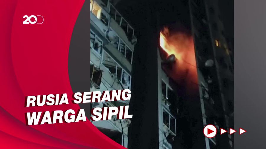 Rusia Hancurkan Permukiman Warga di Kiev