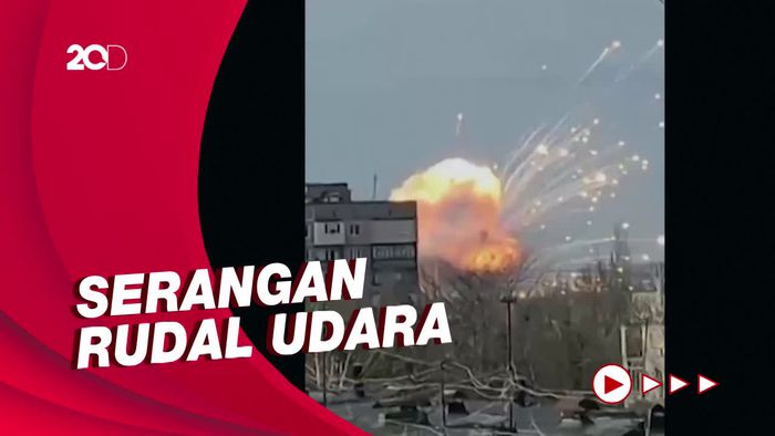 Detik-detik Serangan Udara Rusia Hantam Kota Kiev Ukraina