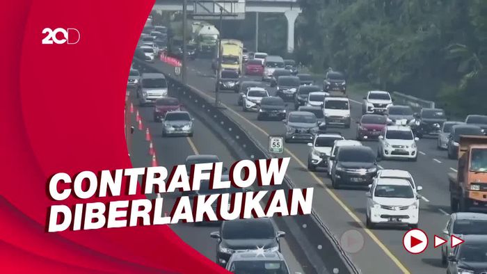 Penampakan Padatnya Tol Cikampek