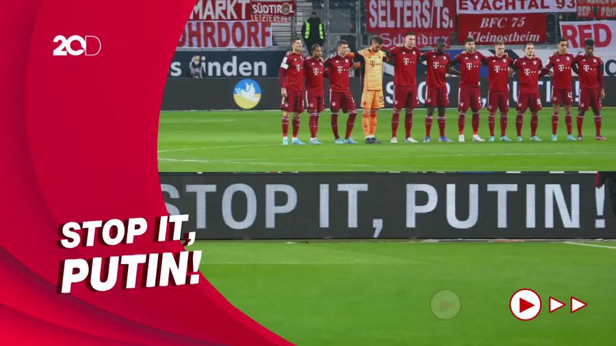 Pesan Untuk Putin di Laga Frankfurt Vs Bayern Munich