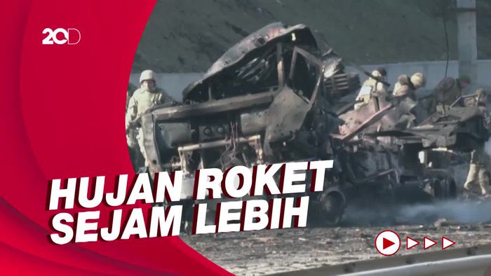 Jejak Pertempuran Sengit Militer Rusia-Ukraina di Pusat Kota Kiev