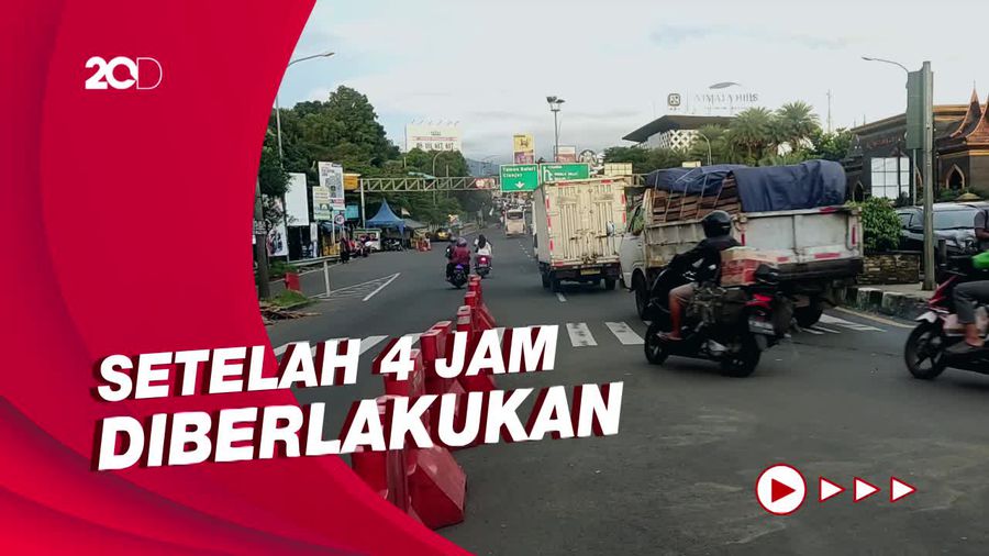 One Way Berakhir, Lalin di Puncak Kembali Dua Arah