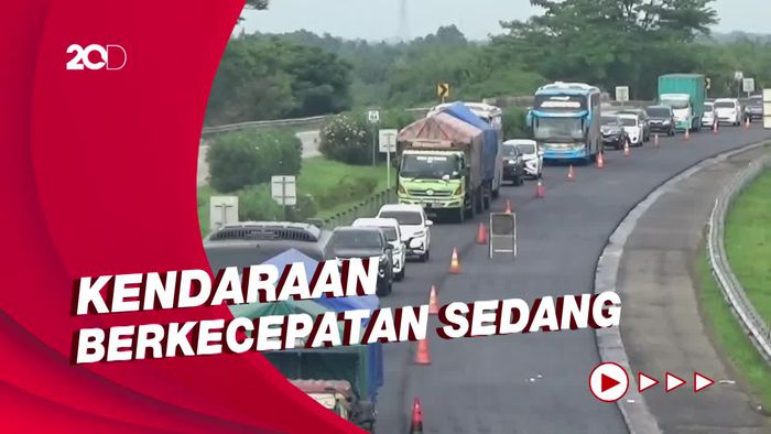 Libur Isra Miraj, Tol Cipali Ramai Lancar Walau Ada Perbaikan