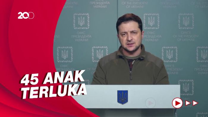 Presiden Ukraina Klaim 16 Anak-anak Tewas Akibat Serangan Rusia