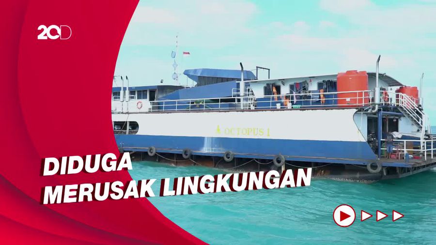 KKP Hentikan Kapal Penambang Pasir Timah di Perairan Bangka
