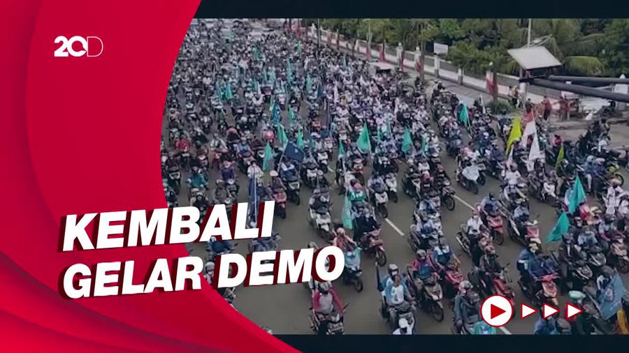 Massa Buruh Mulai Berdatangan, Jalur Bundaran Waru Masuk Surabaya Macet