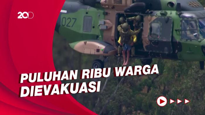 Australia Dilanda Banjir Parah, Warga Dievakuasi dari Atap Rumah