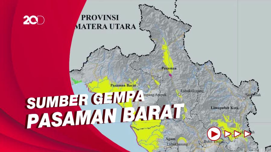 BMKG Deteksi Sumber Gempa Baru di Sumatra Barat