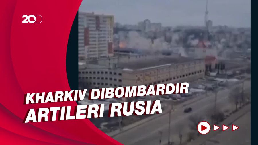 Ganasnya Serangan Artileri Rusia di Permukiman Ukraina