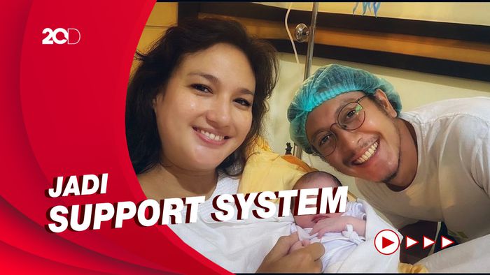 Dimas Anggara Jadi Alasan Nadine Chandrawinata Tak Alami Baby Blues