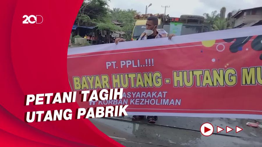 Petani di Asahan Tagih Utang Pabrik, Blokir Akses Masuk Truk Sawit
