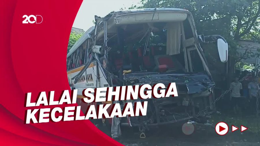 Polisi Tetapkan Sopir Bus yang Ditabrak Kereta Api Jadi Tersangka