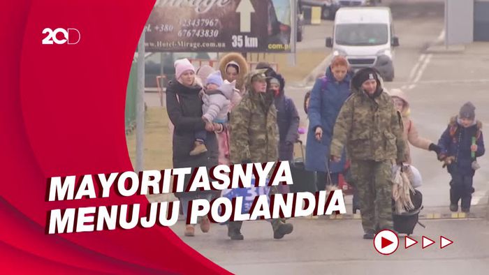 Setengah Juta Warga Ukraina Tinggalkan Negaranya Gegara Invasi Rusia