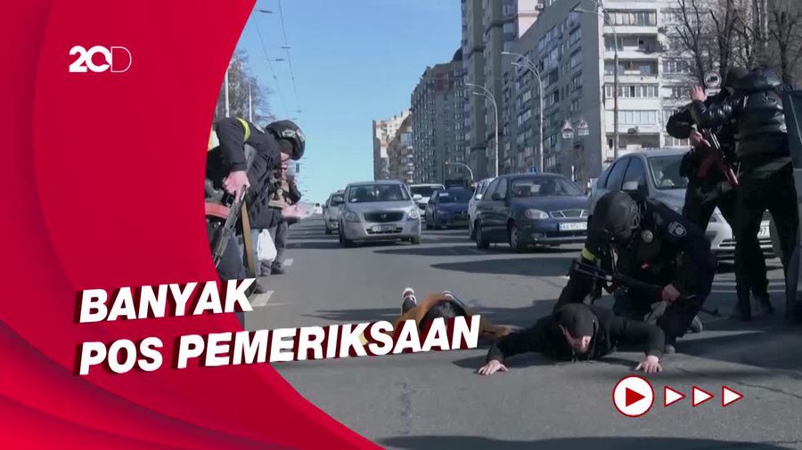 Cegah Pasukan Sabotase Rusia, Penjagaan di Kiev Diperketat