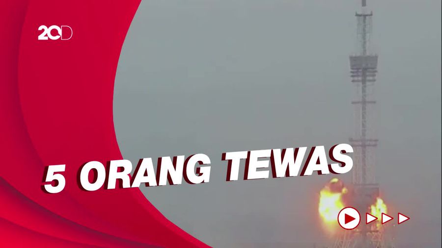 Detik-detik Rudal Rusia Hancurkan Menara Stasiun Televisi Ukraina 