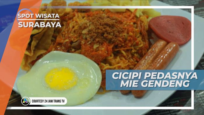 Pedasnya Mie Gendeng Porsi Jumbo, Bikin Lidah Bergetar dan Jantung Berdebar, Surabaya