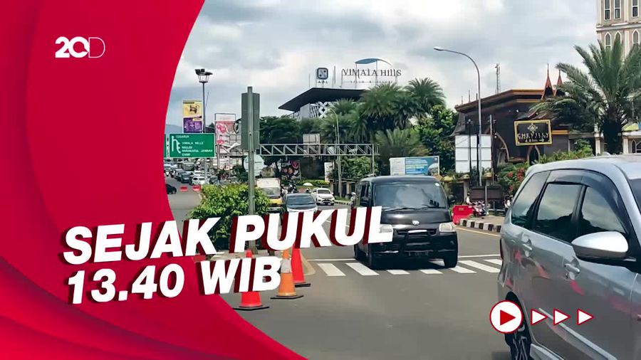 Sistem One Way Diberlakukan, Lalu Lintas Menuju Puncak Ditutup