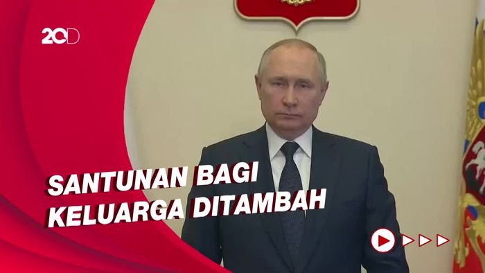Putin Sebut Prajurit Rusia yang Gugur dan Terluka Sebagai Pahlawan