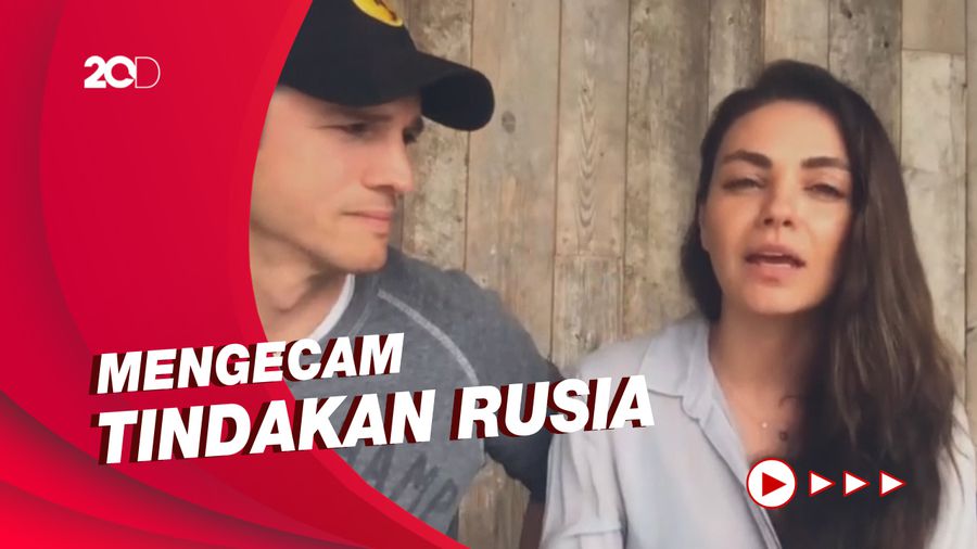Mila Kunis dan Ashton Kutcher Buka Donasi untuk Pengungsi Ukraina
