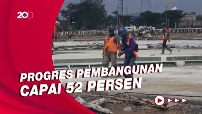 Penampakan Sirkuit Formula E yang Kini Sudah Mulai Diaspal