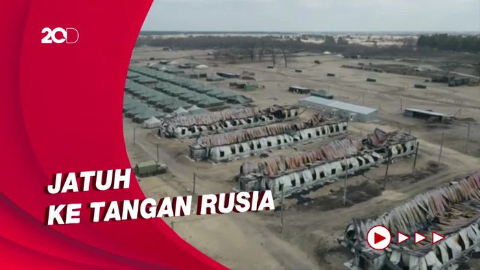 Penampakan Pangkalan Militer Ukraina di Kherson Dikuasai Militer Rusia