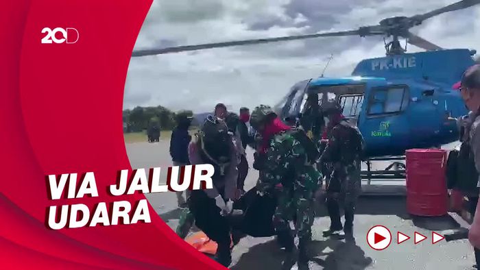 Momen Evakuasi 8 Jenazah Karyawan PTT, Korban Penembakan KKB Papua