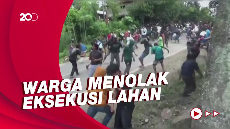 Eksekusi Lahan di Enrekang Sulsel Ricuh, Polisi Tembakkan Gas Air Mata