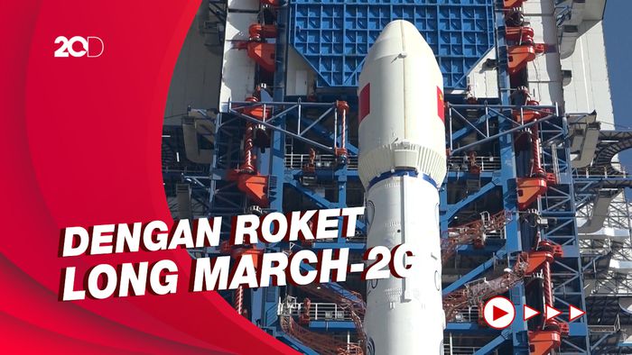 Detik-detik Peluncuran Satelit China ke Luar Angkasa