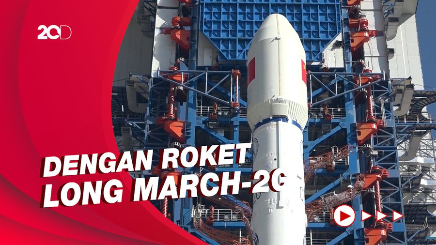 Detik-detik Peluncuran Satelit China ke Luar Angkasa