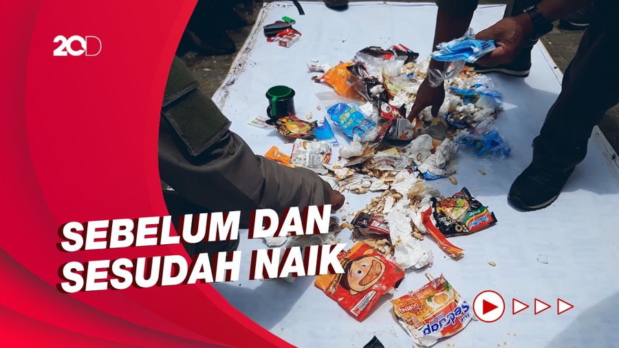 Viral Tumpukan Sampah di Merbabu, Sampah Para Pendaki Gunung Diperiksa
