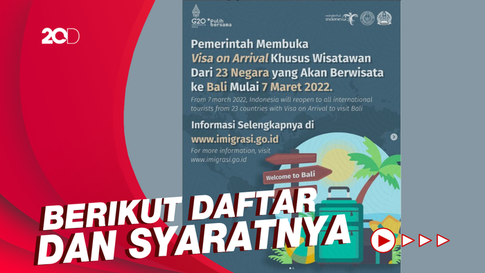 Visa on Arrival Berlaku di Bali untuk 23 Negara