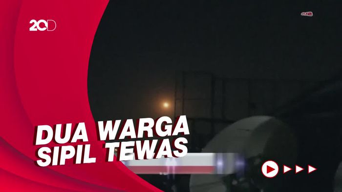 Detik-detik Rudal Israel Ditangkal Pertahanan Udara Suriah   
