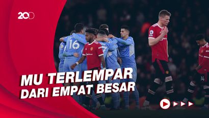 Ekspresi Murung Pemain MU Kala Dipecundangi Man City 4-1
