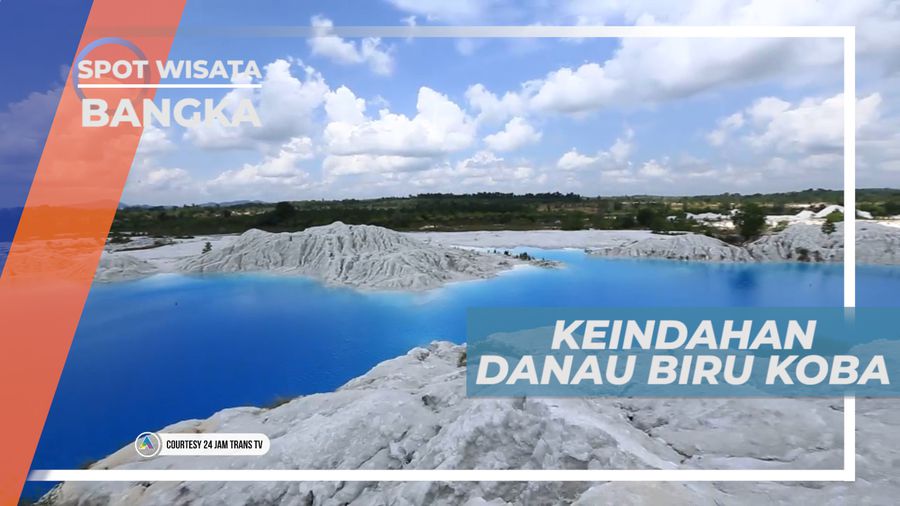 Danau Biru Koba, Cantiknya Warna Biru Danau yang Eksotis Bak Langit yang Jatuh ke Bumi, Bangka Tengah