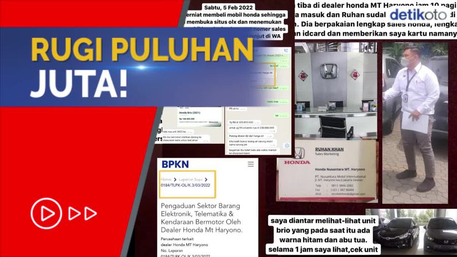 Hati-hati! Konsumen Ini Ditipu Sales saat Beli mobil di Dealer Resmi Honda