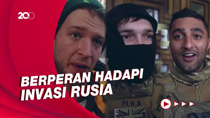 Wajah-wajah Asing di Barisan Ukraina Hadapi Invasi Rusia