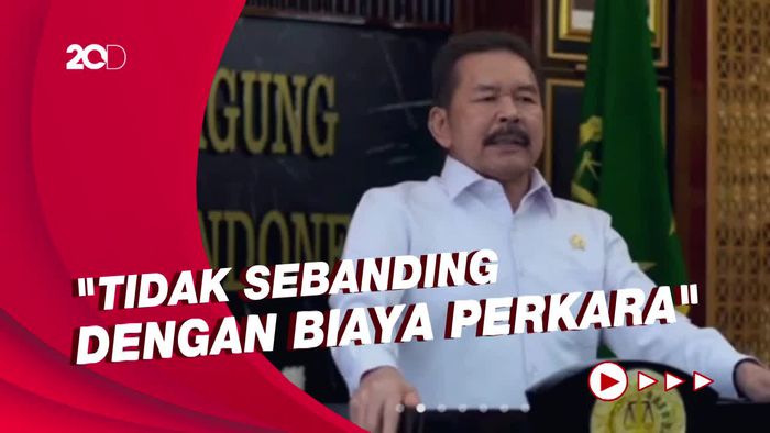 Jaksa Agung Jelaskan soal Korupsi di Bawah Rp 50 Juta Tak Dipenjara